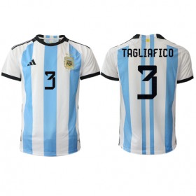 Goedkope Argentinië Nicolas Tagliafico 3 Thuisshirt World Cup 2022